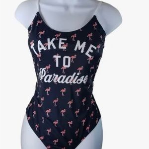 Victoria’s Secret Take Me to Paradise Swimsuit Flamingos Size Small